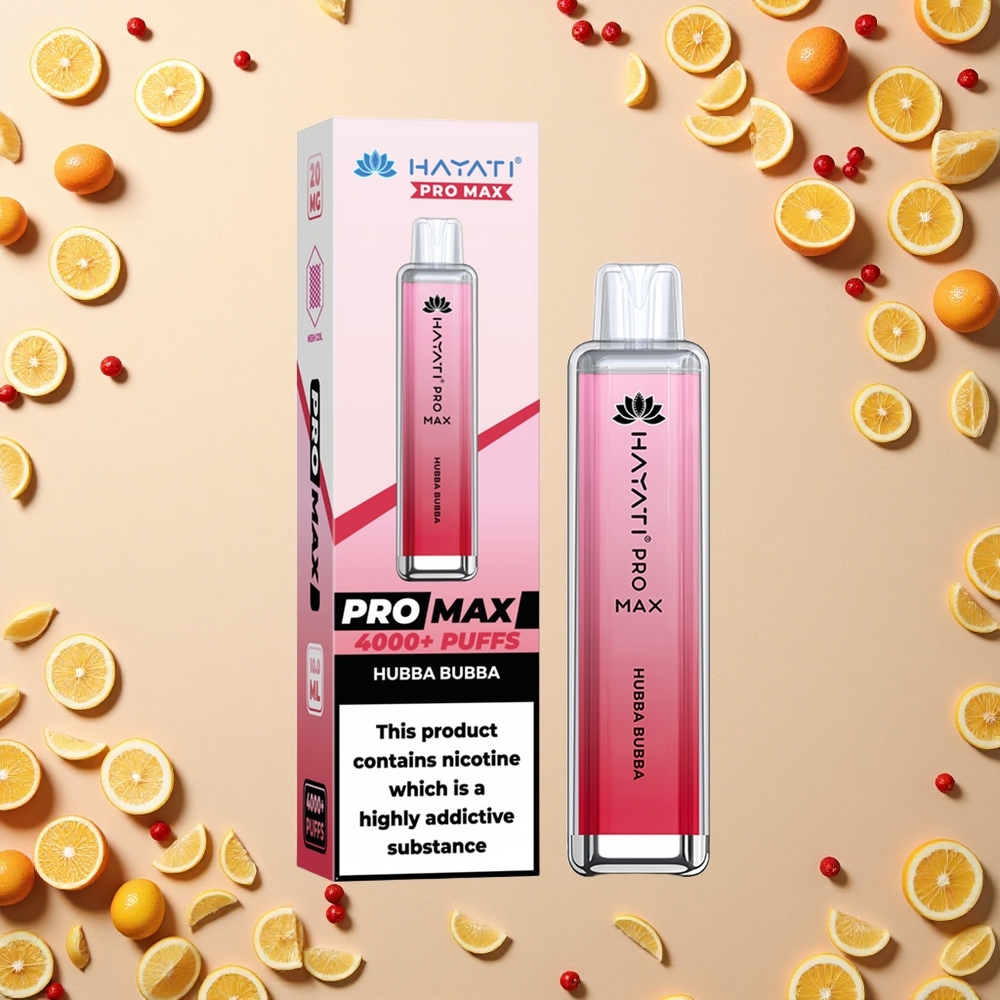 Hayati Pro Max 4000 Puffs حبة بوبة هاياتي برو مكس بلورة شحن مزدوج