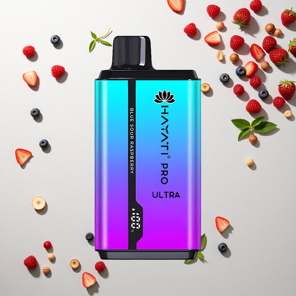 Hayati Pro Ultra 15000 Puffs بلوبيري ستو مينثول بلوبيري راسبيري مينثو بسعة 24 مل وقوة نيكوتين 2%