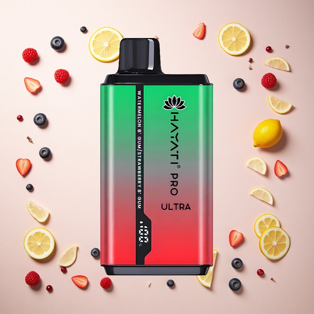 Hayati Pro Ultra 15000 Puffs التوت الأزرق التوت الأحمر الكرز الليمون والتوت الأزرق 850 مللي أمبير 12 مل