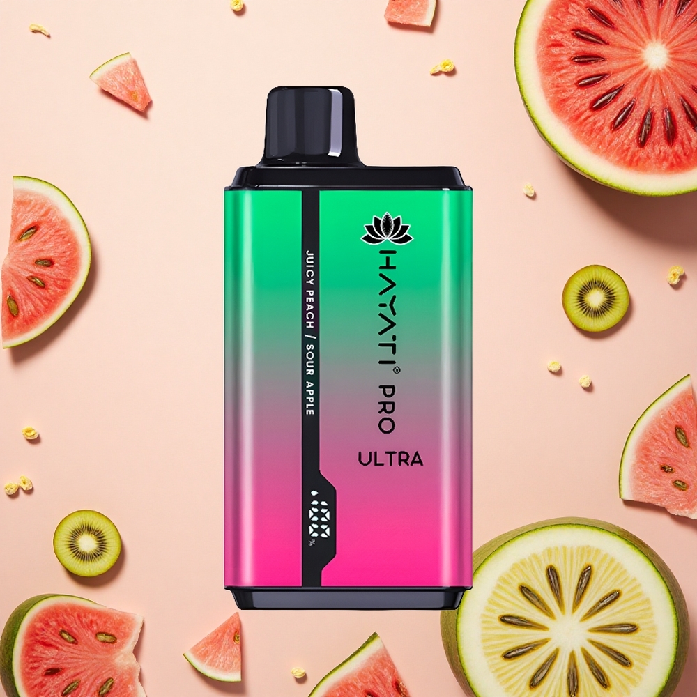Hayati Pro Ultra 15000 Puffs بطيخ كيوي فاكهة العاطفة 850mAh