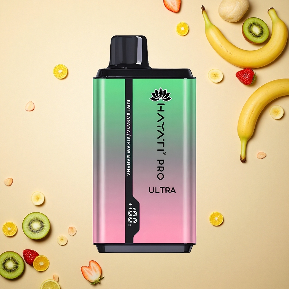 Hayati Pro Ultra 15000 Puffs كيوي موز فراولة موز ٨٥٠ مللي أمبير ١٢ مل