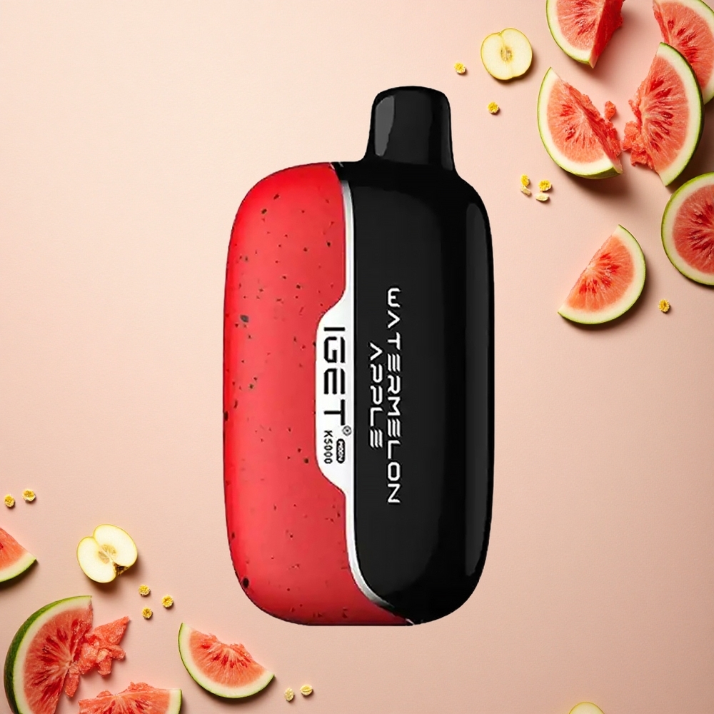 IGET Moon K5000 Puffs بطيخ تفاح ٨١.٥ جرام شبكة ١.٣٥ أوم