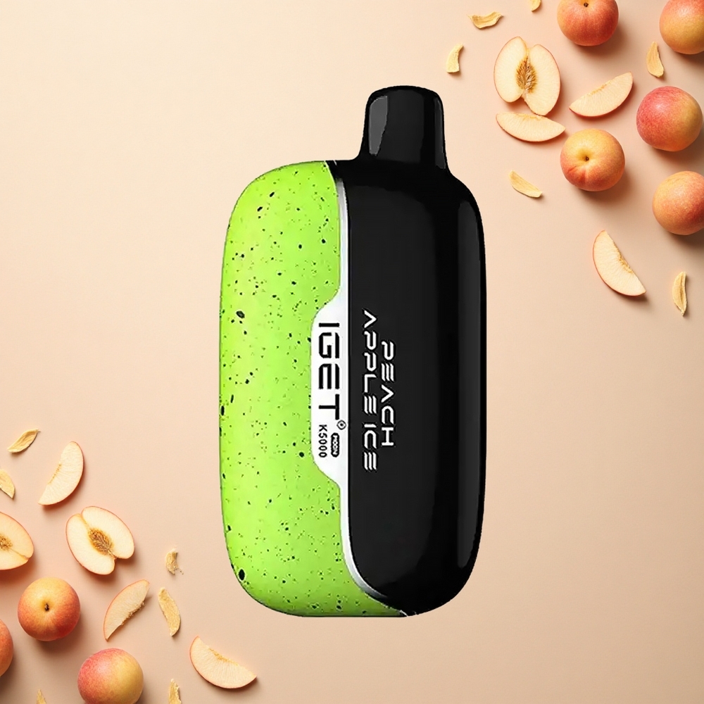 IGET Moon K5000 Puffs تفاح الخوخ PC 81.5 جرام
