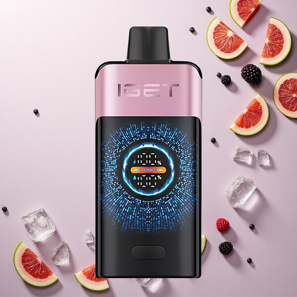 IGET ONE 12000 Puffs توت_الأسود_المثلج_2700_مللي_أمبير_0.6_أوم