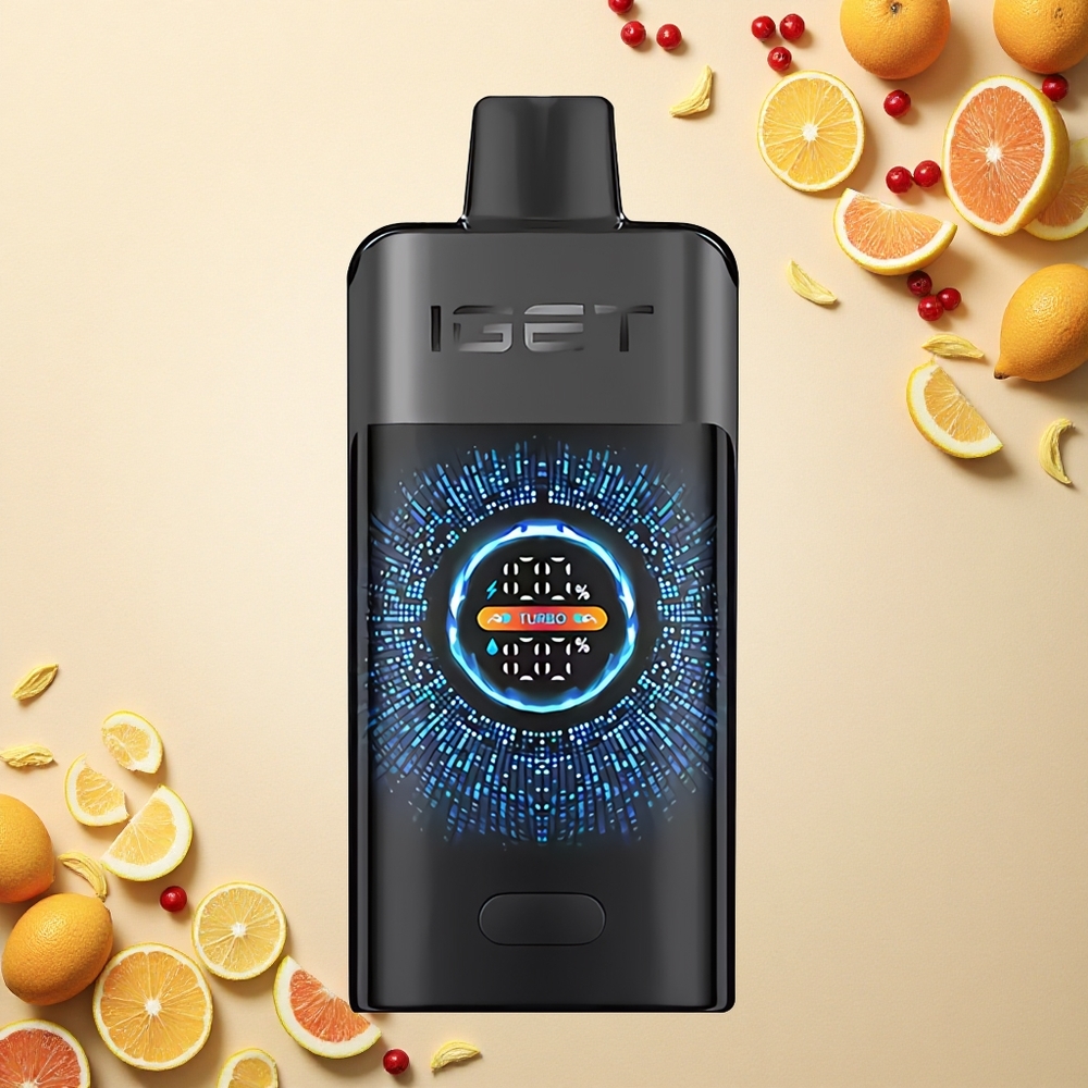 IGET ONE 12000 Puffs الغابة السوداء ذات الشاشة الملونة الكبيرة والبطارية 2700 مللي أمبير