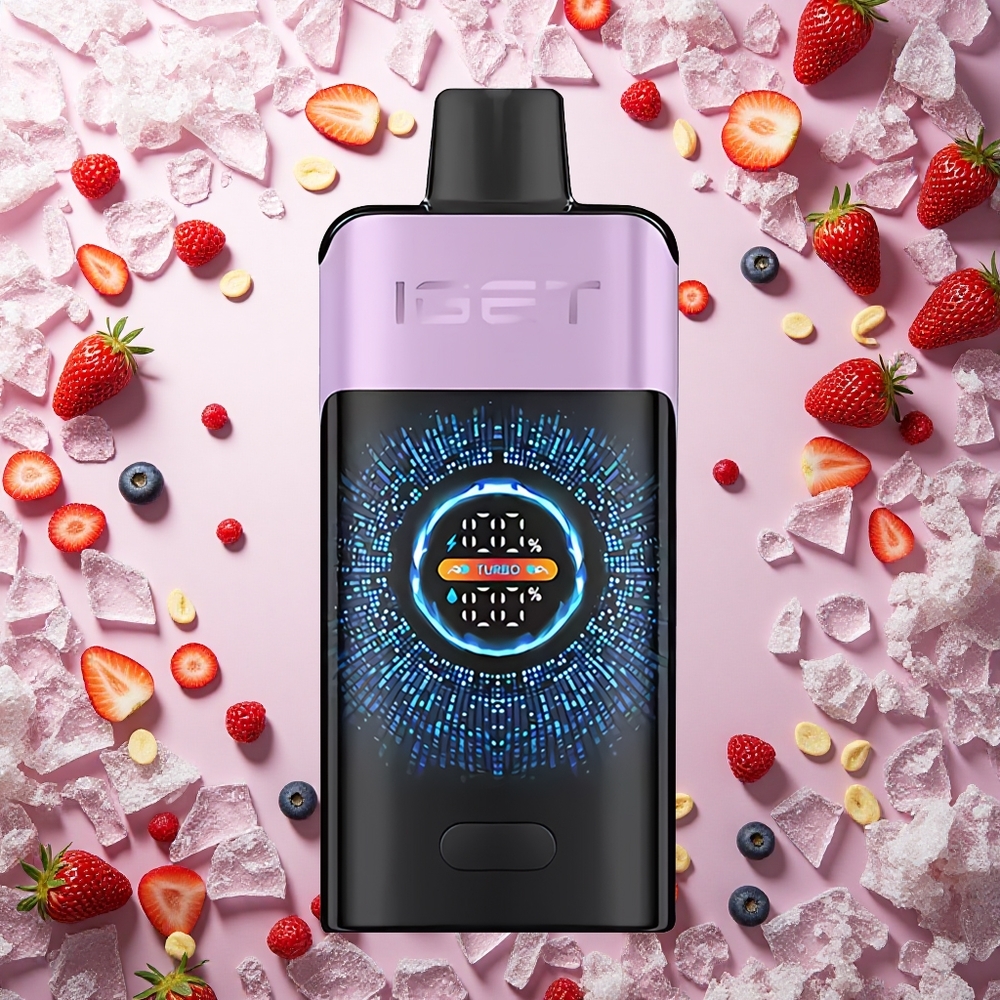 IGET ONE 12000 Puffs آيس كريم التوت المختلط بشاشة ملونة كبيرة منحنية