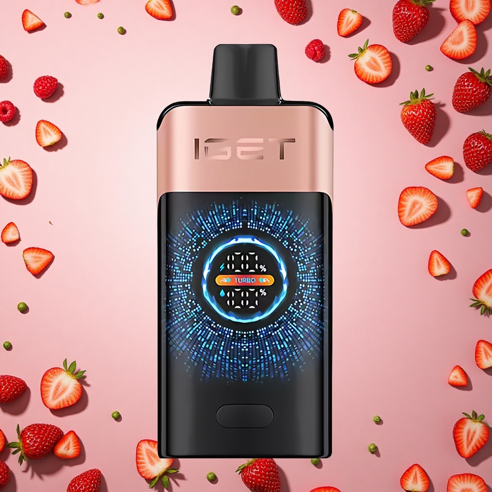IGET ONE 12000 Puffs فراولة توت العليق شاشة ملونة كبيرة